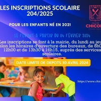 Inscriptions Scolaires 2024/2025 à Chiconi